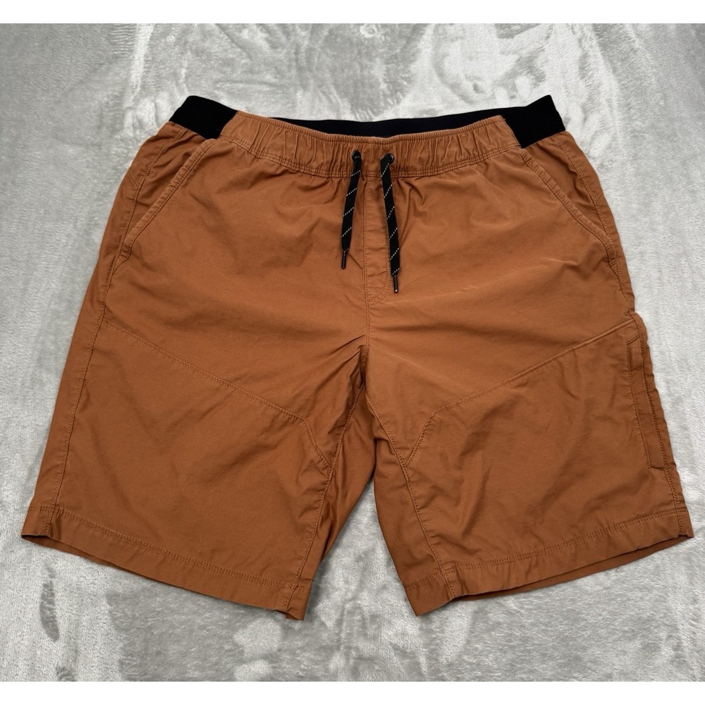Eddie Bauer Shorts Mens Large Rust Orange Stretch Adventure Flex Hiking Trail